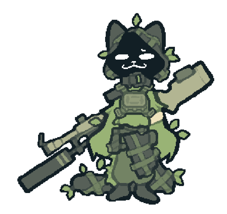 milkcakeo's tweet photo. ghillie cat https://t.co/wRgjlUNtj0