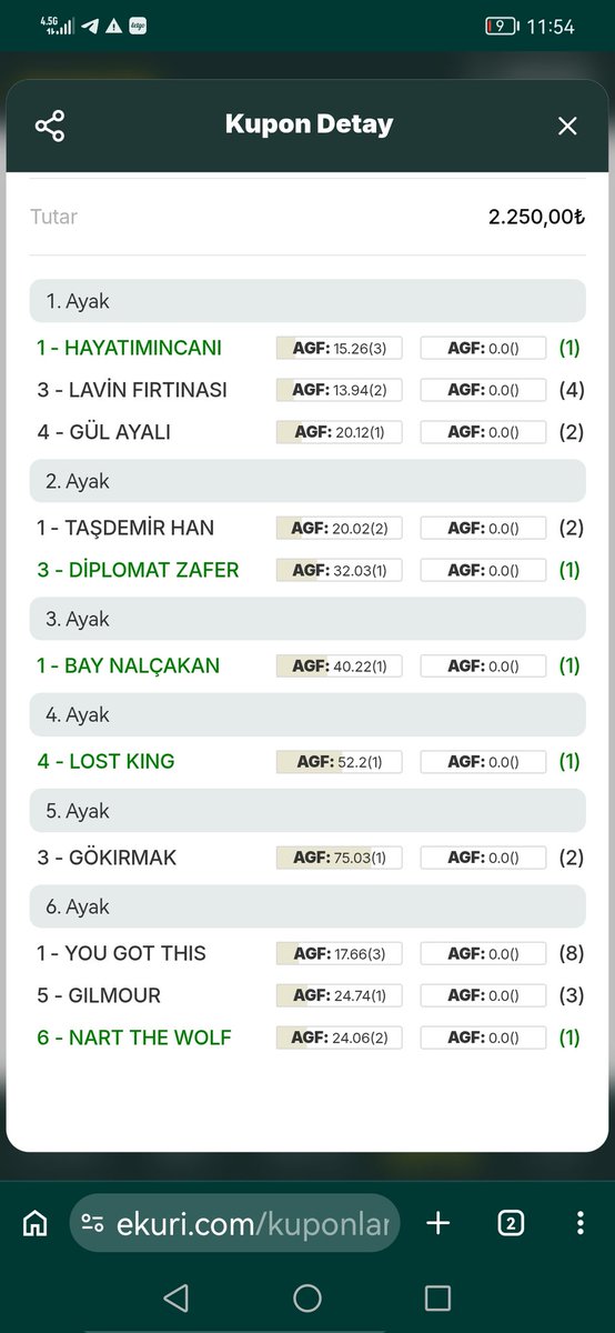 hashusi58's tweet photo. @Cneytars2 @jockeyselimkaya Cumhuriyet Kazanan At Handikap Atına Geçiliyor At Sahip Değiştirmiş Selim Kaya nın Bir Suçu Yok Elinden Geleni Yaptı. Sezon Öncesi Tam Hazır Değilken Yarış Gösterdiler anlıyorum ama Bizim Suçumuz Ne tam 9 bin liralık 400 misli altılım gitti 4 ayrı kuponum var bu şekilde. https://t.co/UpIEvhW7B2