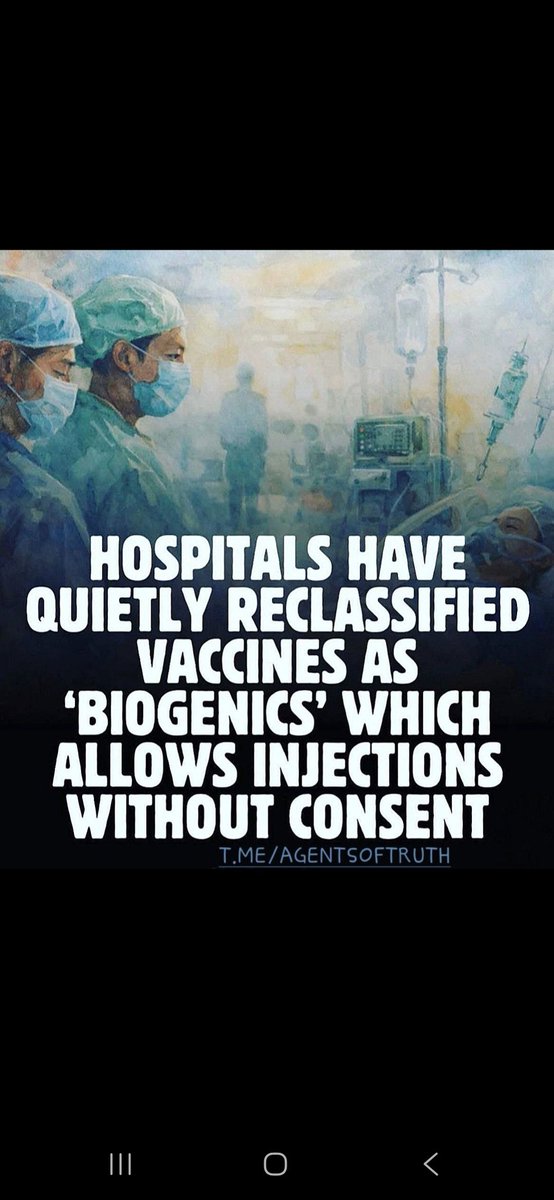 karma44921039's tweet photo. BEWARE: HOSPITALS ARE USING A NEW NAME FOR VA XINE$ under this term. When you sign a form before a surgical procedure, this term is on there and you have to make sure not to sign that one. It allows the staff to give you any and every 💉💉💉 they seem fit, while you're under anesthesia.
Share with everyone you know!