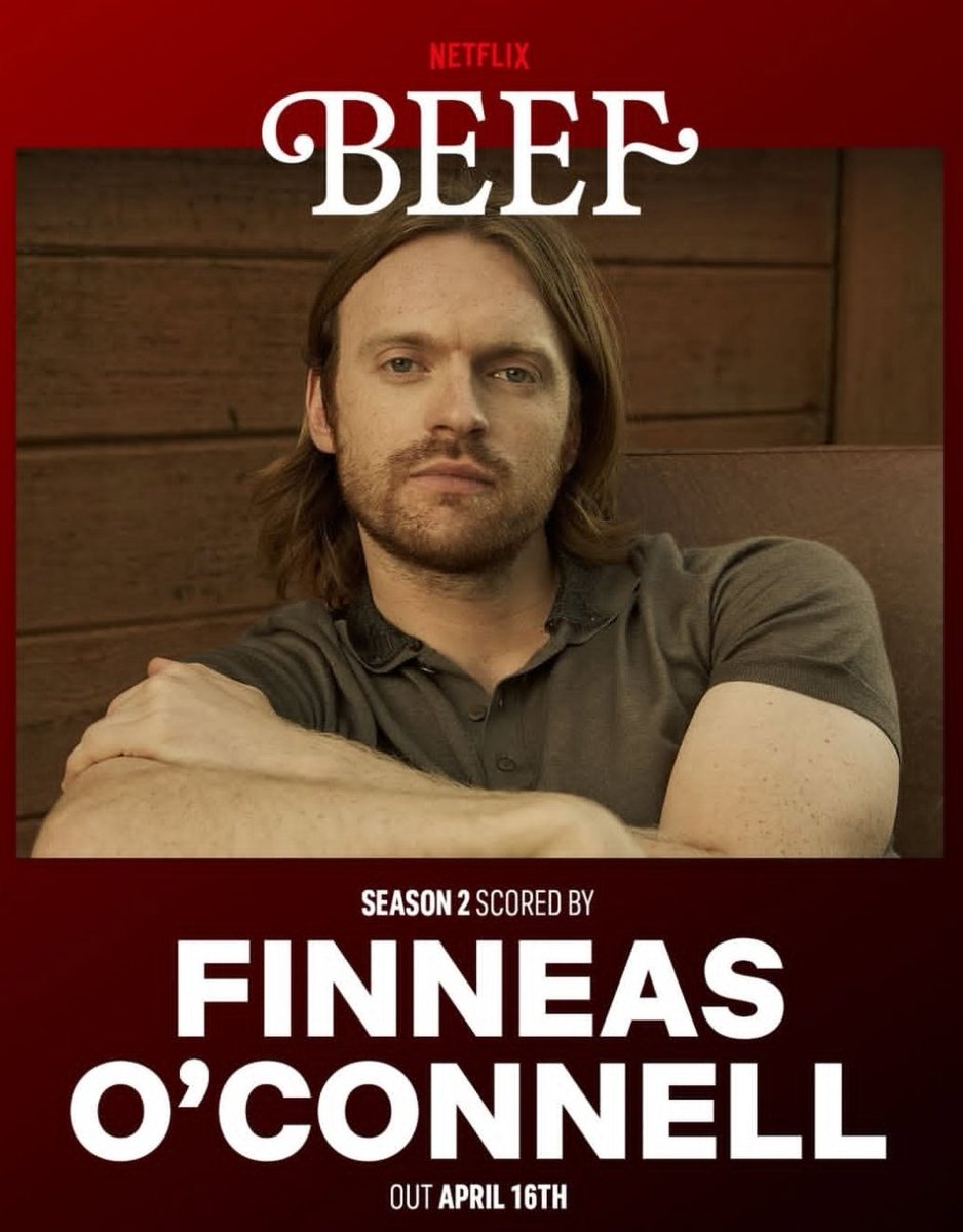 FinneasSP's tweet photo. Durante los últimos 12 meses, Finneas ha estado componiendo la banda sonora de la segunda temporada de la serie de Netflix 'BEEF'.

Disponible en @netflixes a partir del 16 de abril. https://t.co/jPdTA2sCub