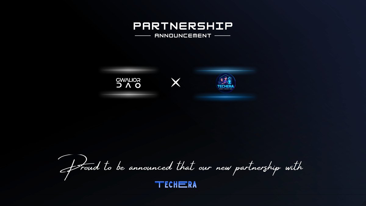 Every era is defined by those bold enough to shape it. 

Welcoming TechEra as a Community Partner of <a href="/gwaliordao_/">GWALIOR DAO</a> 

This era belongs to the builders. Let's write it.