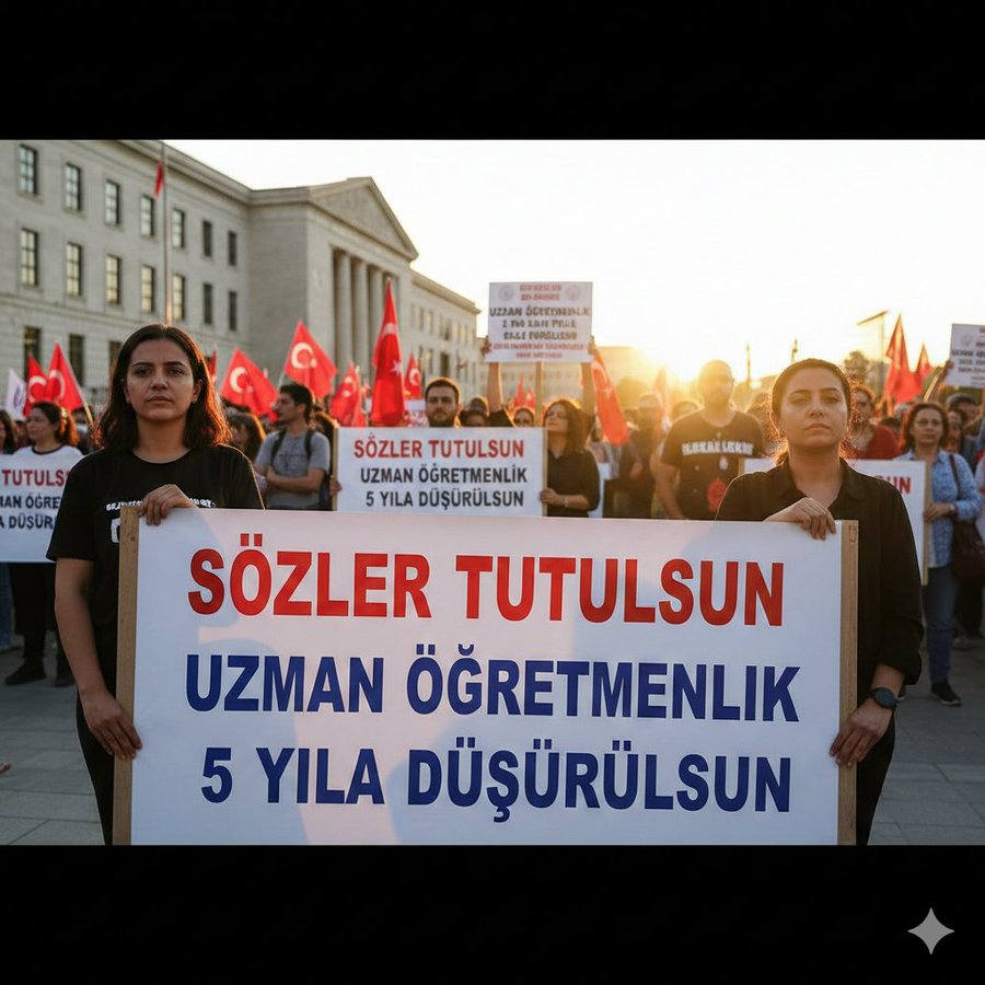 <a href="/talatyavuz29/">Talat YAVUZ</a> 7 yıllık kazanımlar bitmiş.

12 yıllığa çıkmışsınız.

Büyük başarı gerçekten.

ÖMK güncellenmeli diyoruz.

3 yıl geçti, verilen söz tutulmadı diyoruz.

Güncel kazanımın için somut adım bekliyoruz artık

 <a href="/talatyavuz29/">Talat YAVUZ</a> <a href="/EgitimBirSen/">Eğitim-Bir-Sen</a> <a href="/mesutoner45/">Mesut ÖNER</a> <a href="/_aliyalcin_/">Ali YALÇIN</a>