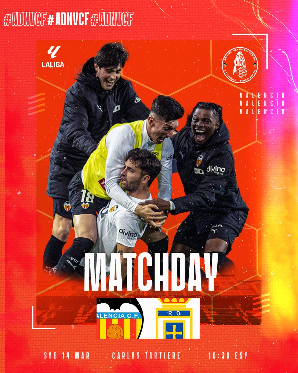¡OVIEDO-VALENCIA EN EL TARTIERE! 🔥🟢⚪

Real Oviedo vs Valencia CF

#LaLiga J28 – Sábado 14 mar 18:30 h
 
🏟️ Carlos Tartiere

¡Garra che a por los 3 pts fuera! Hugo Duro lidera el ataque valencianista. 

¿Amunt o sorpresa carbayona?

¡A muerte! 💪⚪⚫ #OviedoValencia