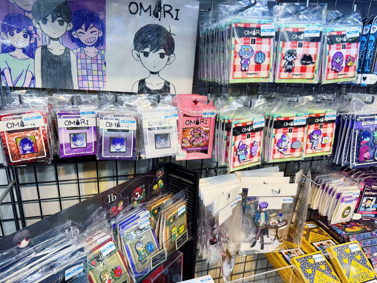 toy_yamashiroya's tweet image. ご好評により品切れ中だった #HollowKnight／#UNDERTALE／#Ib のぬいぐるみ、ミニフィギュアや #OMORI の新商品など #Fangamer 関連商品が５階売場にたくさん入荷しました🎵

#ヤマシロヤ ５階売場直通📞03-3831-2407