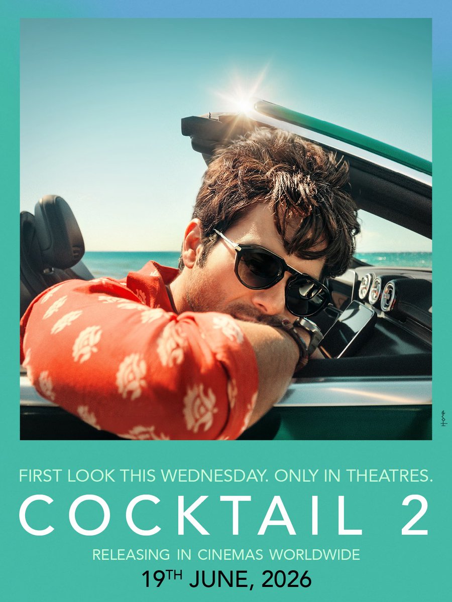taran_adarsh's tweet photo. SHAHID KAPOOR - RASHMIKA MANDANNA - KRITI SANON: 'COCKTAIL 2' FIRST LOOK TO ARRIVE WITH 'DHURANDHAR THE REVENGE' – RELEASE DATE LOCKED... Producer #DineshVijan [#MaddockFilms] will unveil the first look of his forthcoming film #Cocktail2 on 18 March 2026 with #DhurandharTheRevenge.

The makers have also locked the release date: 19 June 2026.

Directed by #HomiAdajania, the film stars #ShahidKapoor, #RashmikaMandanna, and #KritiSanon.