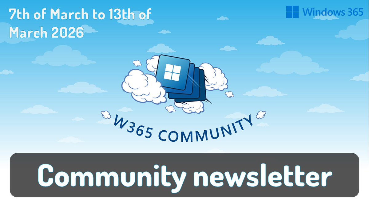 W365 Community tweet media