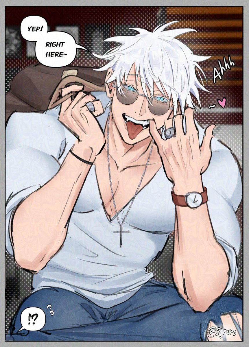 flirty model x tattoo artist satosugu 👅