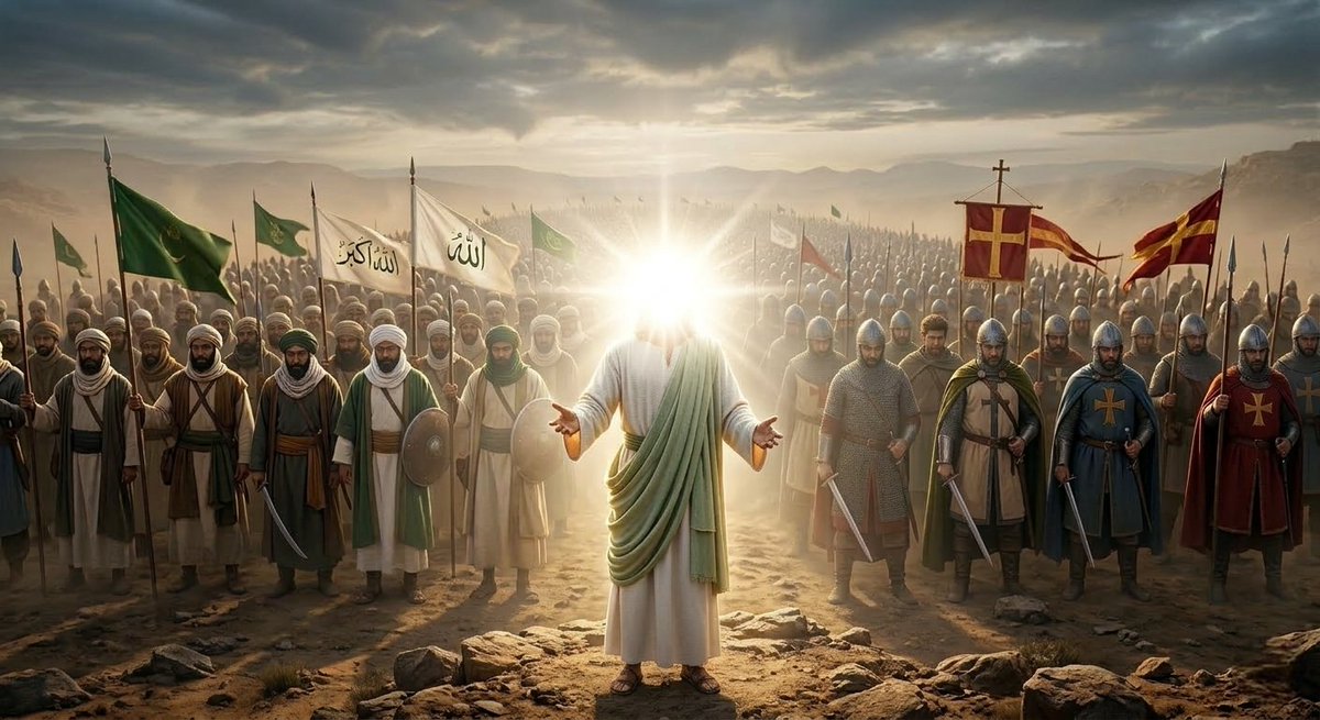 ali_786_0303's tweet photo. The Return of Peace

#Jesus #IsaAS #ComingSoon #EndTimes #Peace #Unity #Faith #Justice #Dajjal #Jesus #IsaAS #AntiChrist #Dajjal #Peace #Interfaith #EndTimes https://t.co/43iIJuDBdH