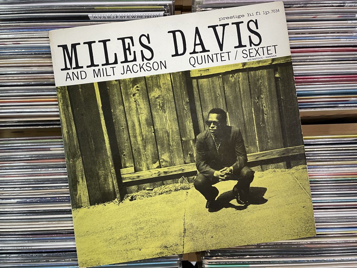 rubicrecords's tweet image. MILES DAVIS AND MILT JACKSON / QUINTET/SEXTET （ PRESTIGE / PRLP7034 / YELLOW NJ / DG / RVG / MONO ）