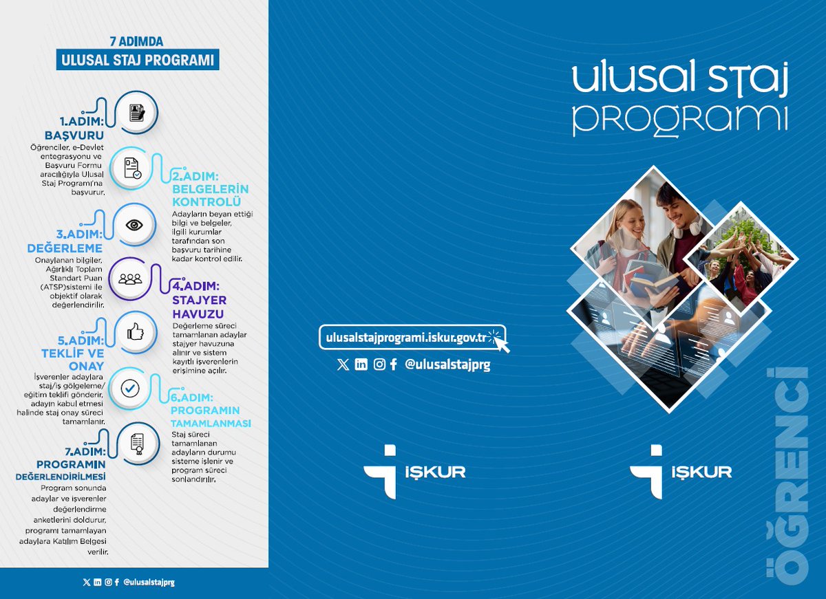 7 Adımda Öğrenciler İçin Ulusal Staj Programı 
<a href="/iskur/">Isa Kurniawan</a>
 @ulusalstajprogrami