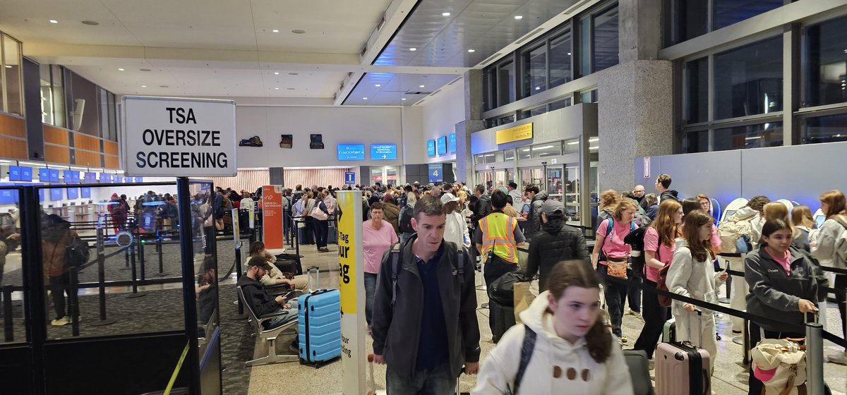 Let the chaos begin #Aus #Atx Austin Bergstrom Airport