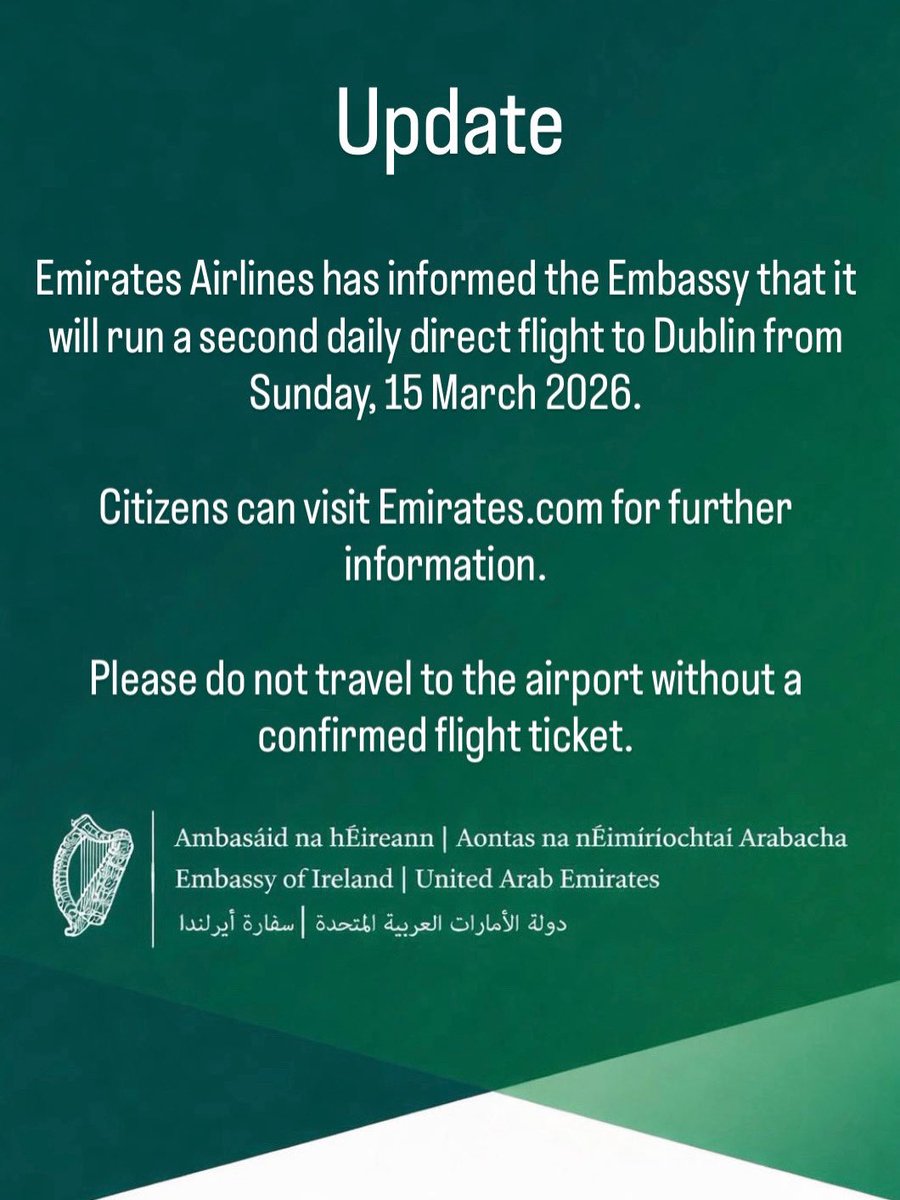 Irish Embassy UAE tweet media