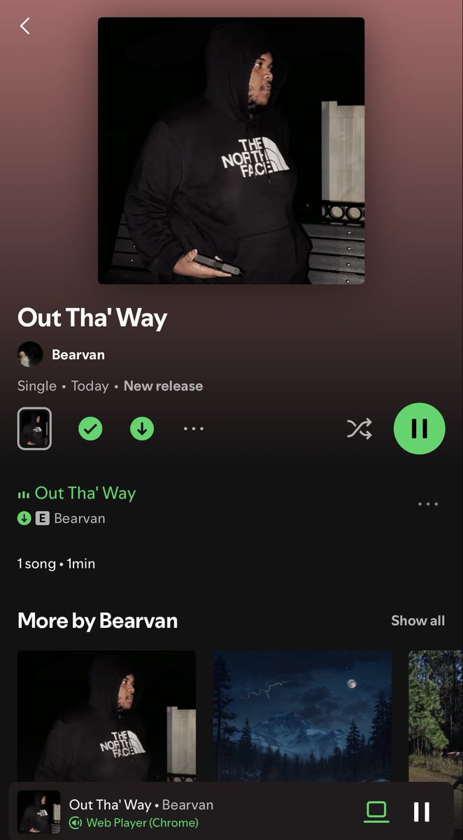 fuzhjin's tweet photo. this shit mean sum to me man 😪 my dog really back. 

stream out tha way by my bro @bearvan9 https://t.co/C5qhmbyrNk
