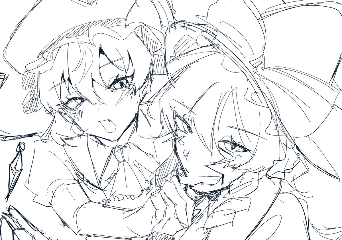 bansyu_BB's tweet photo. 東方、カラオケで久しぶりに歌った記念で描いたやつ https://t.co/FsgaN3nf9r