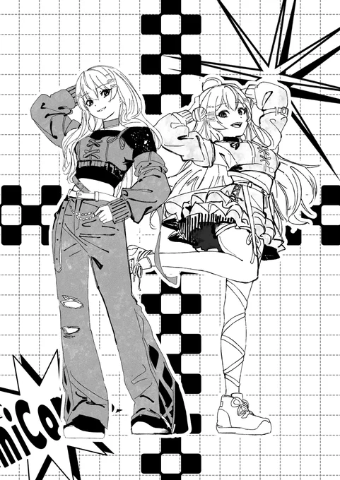 "ぶちかまし合ったら最強!?" 
 
#ほしまちぎゃらりー #miko_Art 