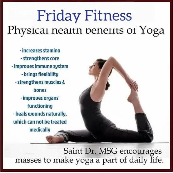 paramkaurinsa's tweet photo. A healthy life begins with small, positive habits. Daily yoga, exercise, and meditation rejuvenate the body and mind. #FridayFitness 
Saint Gurmeet Ram Rahim Ji https://t.co/YSrgmWLJWu