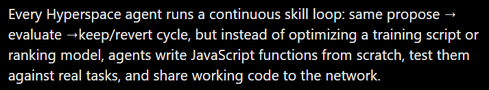 Yet another evidence, pay attention to how Hyperspace AGENT is doing the work, not AGI