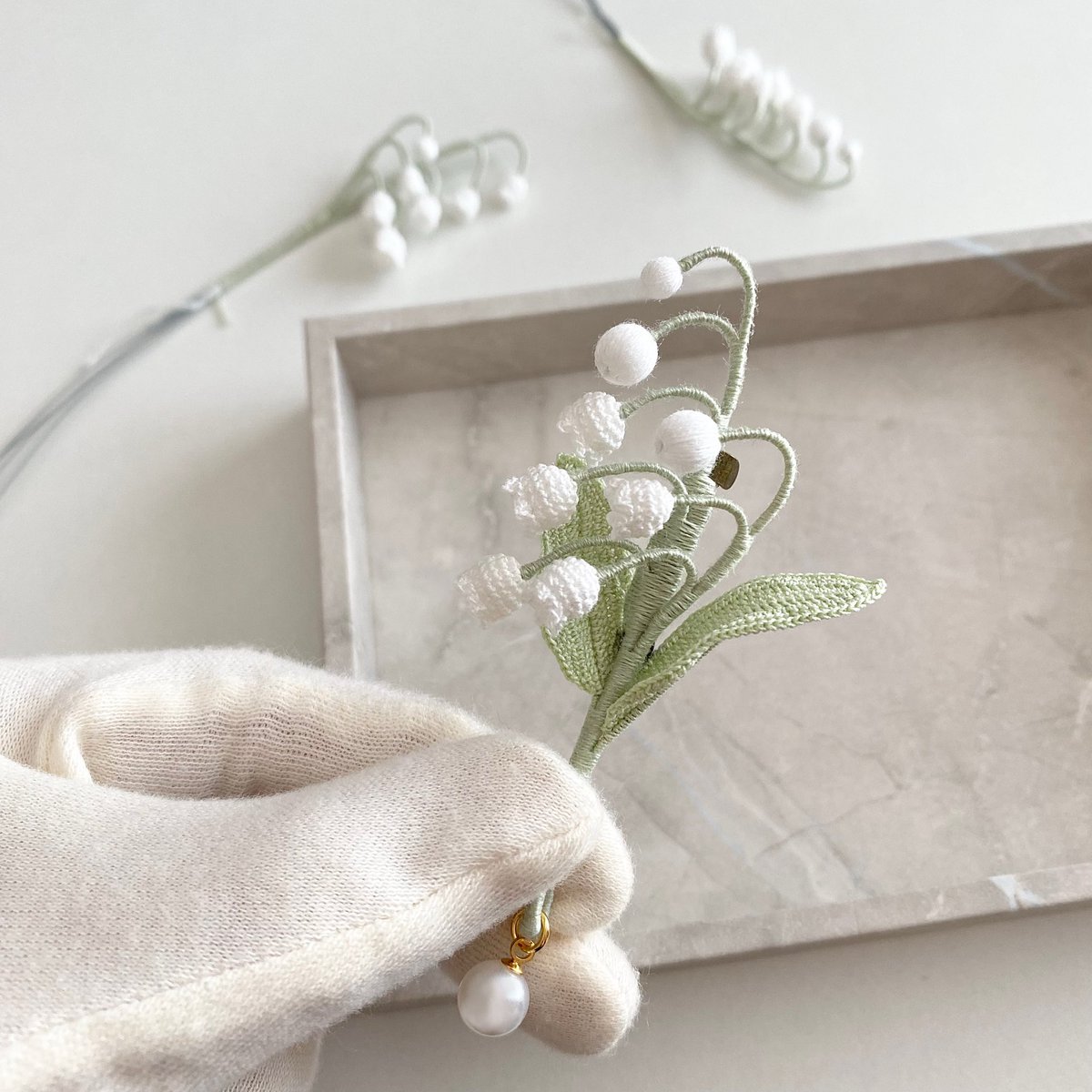 すずらん再入荷です

#編み物　#crochet

minne.com/items/44529811