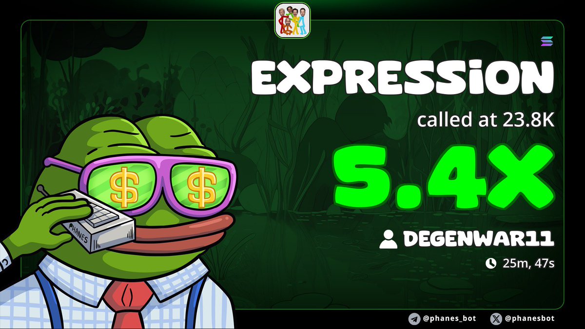 DegenWar01's tweet image. 5x profits on my alpha call on #EXPRESSION

CA&amp;gt;&amp;gt; 3VgL5HHqhmPJM1BJjZLo1e2CosM233zcL3HB3PiKpump
#memecoin #solana #Degen