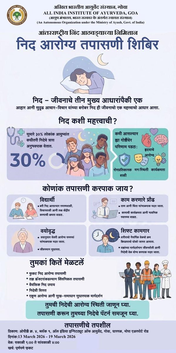 All India Institute of Ayurveda, Goa tweet media