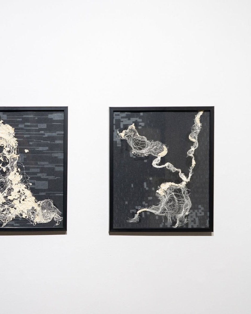 palakmodi163's tweet photo. "The work examines how human identity is increasingly shaped and negotiated within coded systems digital, algorithmic, and data-driven structures that translate lived experience into measurable forms. Visual elements such as grids, OMR sheet impressions, binary and Morse code https://t.co/PSPpekEgv1