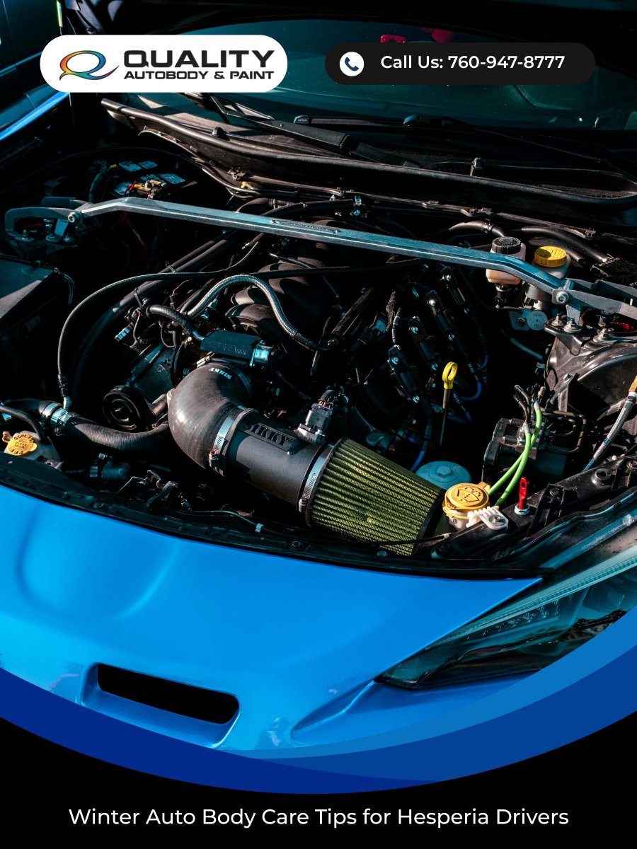 AutobodyQuality's tweet photo. Prepare your car for winter in Hesperia! ❄️ Discover expert tips from Quality Autobody &amp; Paint to keep your ride in peak condition. 🚗✨ #WinterCarCare #HesperiaDrivers #AutoSafety

Check out the latest blog now!
https://t.co/j15INtABIj https://t.co/hhyN61g4Fh