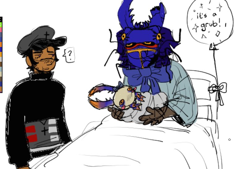 meadowharker's tweet photo. i cant stop drawing beetle and his ugly fat baby #811game https://t.co/RV5BmFNtpi