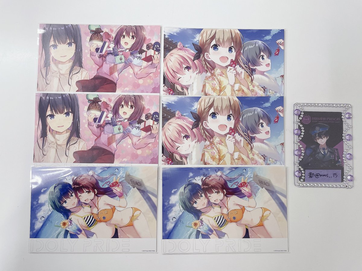 mms__15's tweet photo. 【交換/譲渡】IDOLY PRIDE アイプラ 缶バッジ アクスタ ステッカー チャーム

譲：画像1~4
求：ツリー画像の雫 or 譲渡は各300円＋送料

郵送または名古屋お手渡し(要相談)でのお取引
検索からでもお気軽にお声掛けください https://t.co/u53OrOFCl1