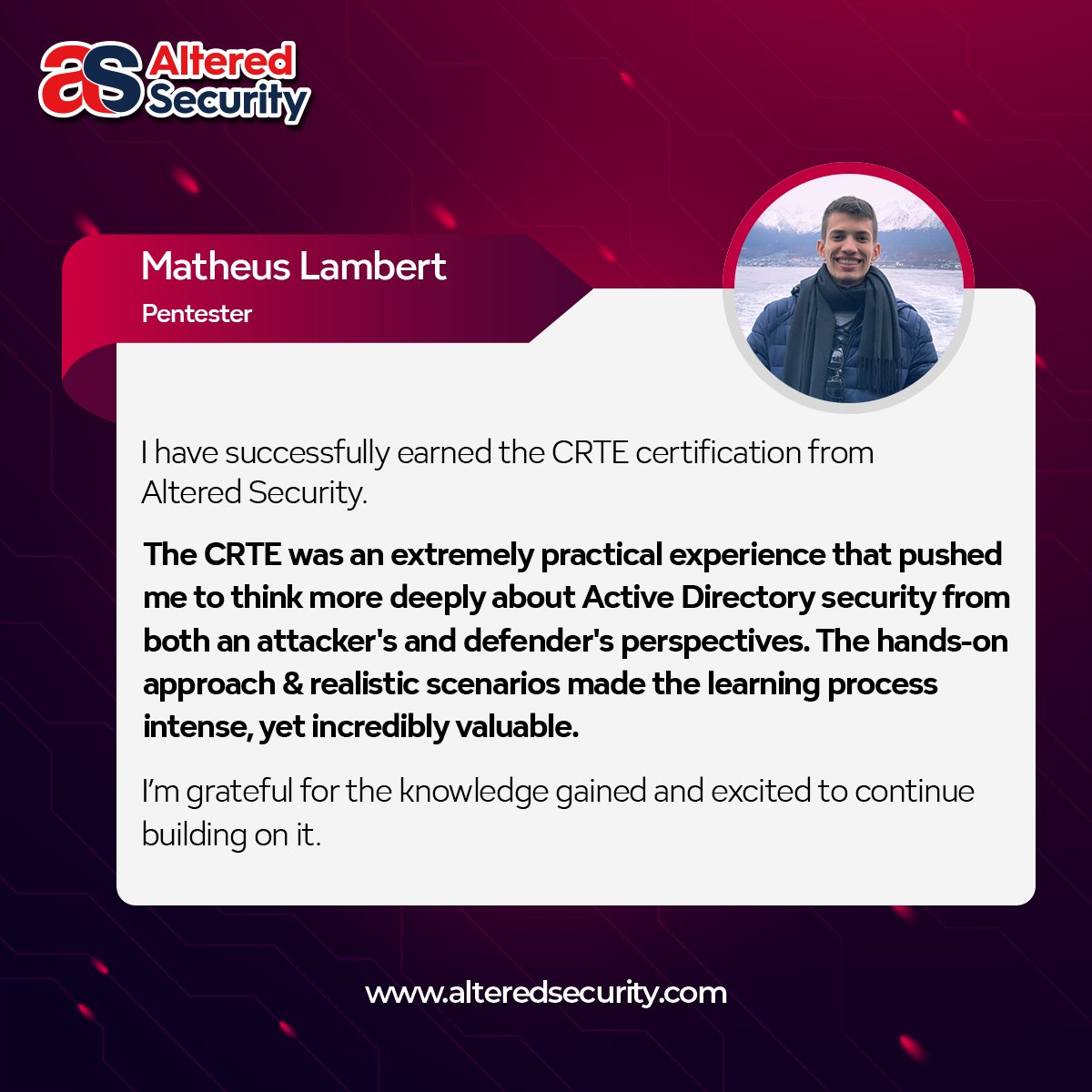 Altered Security tweet media