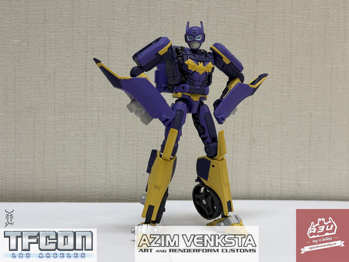 tfconofficial's tweet image. In cooperation with #TFconLA 2026 sponsor @ages3andup we are proud to present the TFcon LA 2026 Custom Paint Class figure: ORACLE!

This year’s class uses Elita 1 to create this new character. All supplies you will need are provided by #A3U with a new head created by Azim Venksta