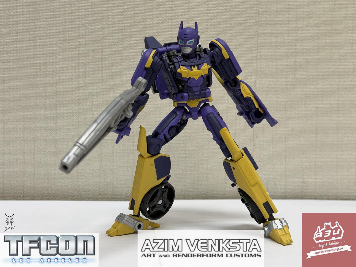 tfconofficial's tweet image. In cooperation with #TFconLA 2026 sponsor @ages3andup we are proud to present the TFcon LA 2026 Custom Paint Class figure: ORACLE!

This year’s class uses Elita 1 to create this new character. All supplies you will need are provided by #A3U with a new head created by Azim Venksta