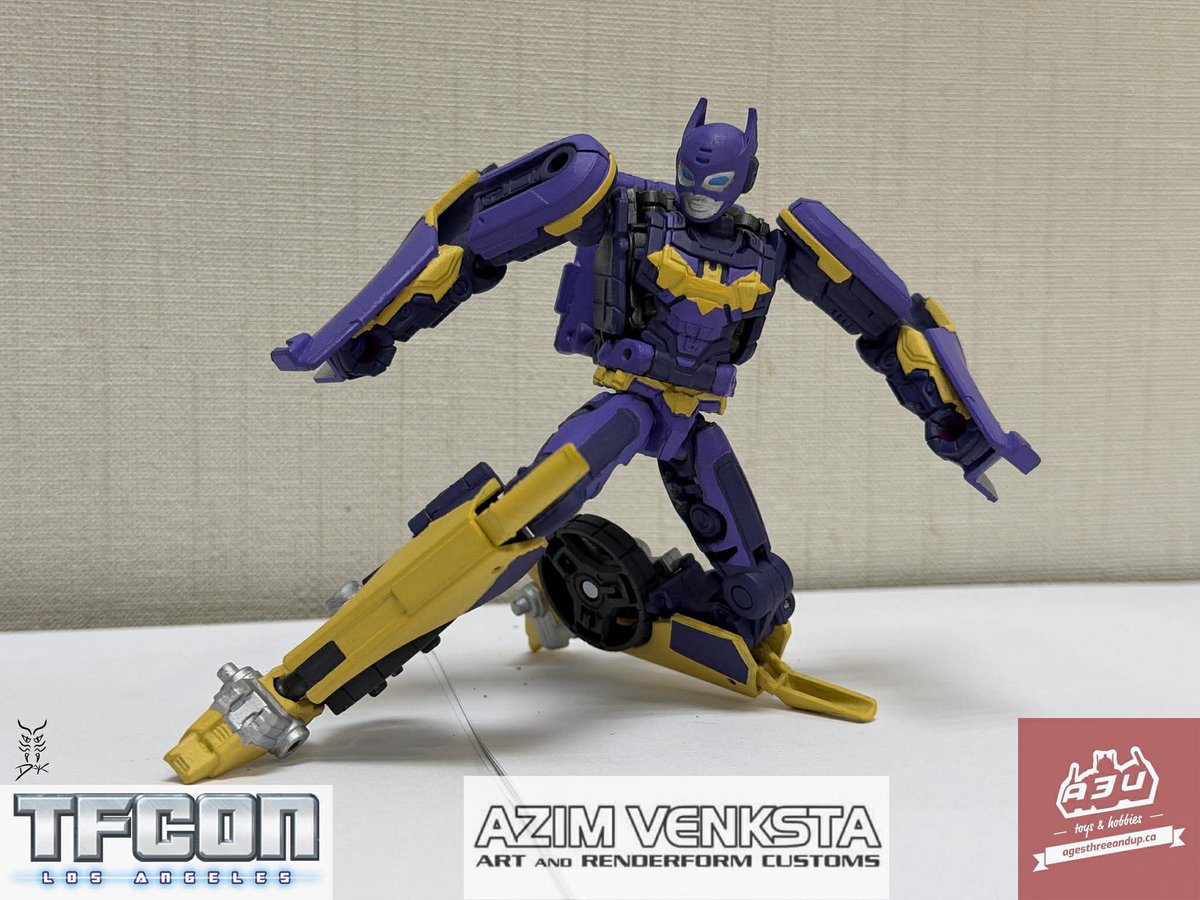 tfconofficial's tweet image. In cooperation with #TFconLA 2026 sponsor @ages3andup we are proud to present the TFcon LA 2026 Custom Paint Class figure: ORACLE!

This year’s class uses Elita 1 to create this new character. All supplies you will need are provided by #A3U with a new head created by Azim Venksta