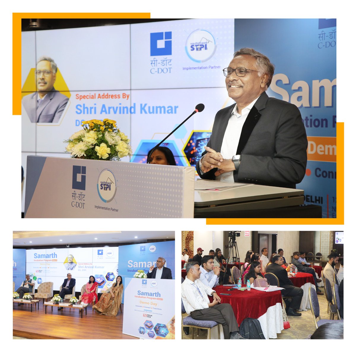 stpiindia's tweet photo. Shri Arvind Kumar (@arvindtw), Director General, Software Technology Parks of India, at the SAMARTH Incubation Program – Demo Day of Cohort II, highlighted the evolving landscape of India’s startup ecosystem and the growing importance of deep tech innovation.

Key highlights from his address:

➡️ From 2015 onwards, the startup ecosystem witnessed significant growth, largely driven by sectors such as consumer internet, fintech, and SaaS-based solutions.
➡️ Since mid-2023, there has been a notable shift toward deep tech startups, including hardware, advanced technologies, and strategic innovation.
➡️ The Government of India is encouraging innovation in sectors that contribute to strategic independence, such as defence, energy, space, and telecom.
➡️  Investors are increasingly supporting deep tech and hardware startups, evaluating them based on Technology Readiness Levels (TRLs), commercialization potential, and long-term innovation capabilities.
➡️ Startups should focus on emerging high-impact sectors, including:
            – Semiconductor design
            – Industrial applications of AI / enterprise AI
            – Energy technologies
➡️ The Government is actively supporting deep tech innovation through initiatives such as AI missions, semiconductor programs, GPU infrastructure, AI labs, and manufacturing initiatives, creating strong opportunities for startups.

#STPI #SamarthIncubation #StartupEcosystem #DeepTech #Innovation #Semiconductor #ArtificialIntelligence #EnergyTech #StartupIndia #TechStartups #Entrepreneurship #DigitalIndia #FutureOfTech #InvestInInnovation #IndiaTech 

@GoI_MeitY @AshwiniVaishnaw @JitinPrasada @SecretaryMEITY @arvindtw @_DigitalIndia @NeGD_GoI @rkupadhyay @geetikadayal @CDOT_India @TiEDelhi