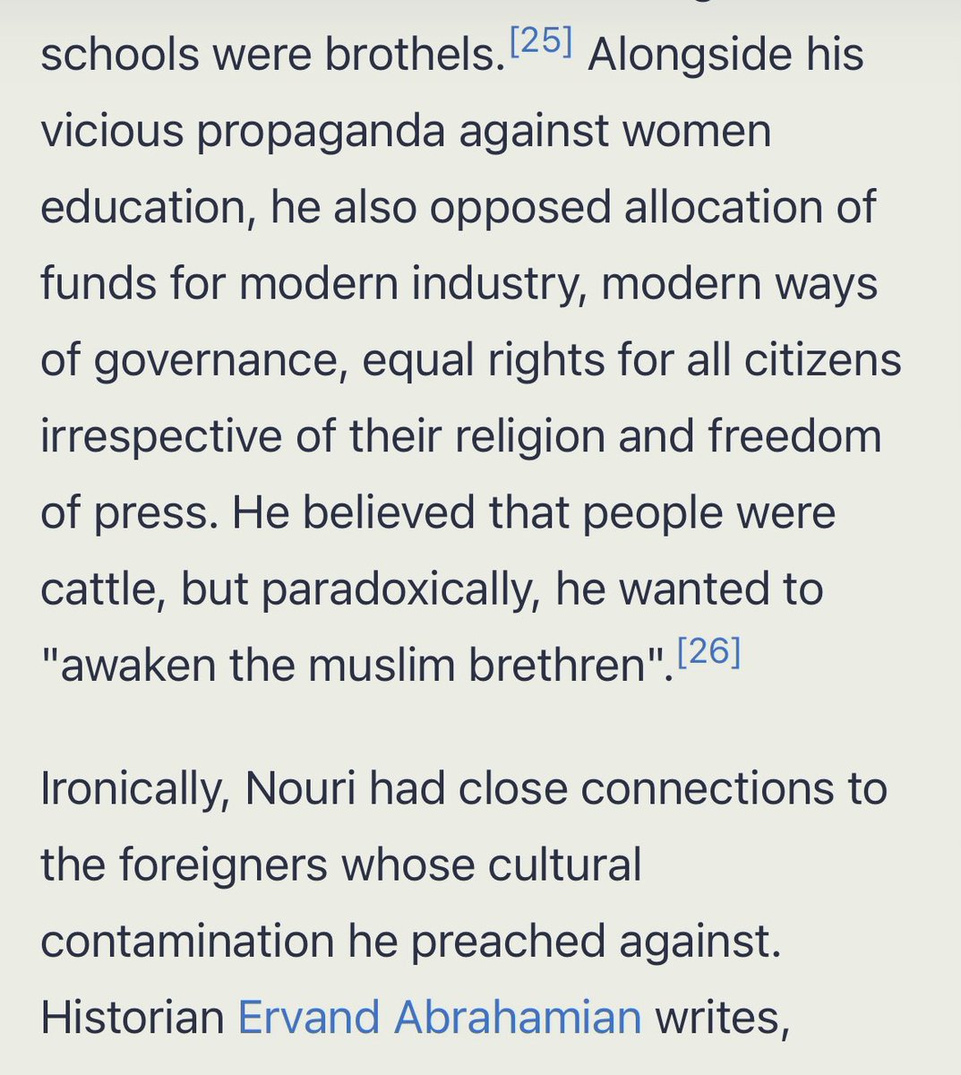 ClV3RF0X's tweet image. .@Vali_Nasr’s  grandfather was the treasonous #Mullah who famously lost his shit when he heard about the women’s right to education…