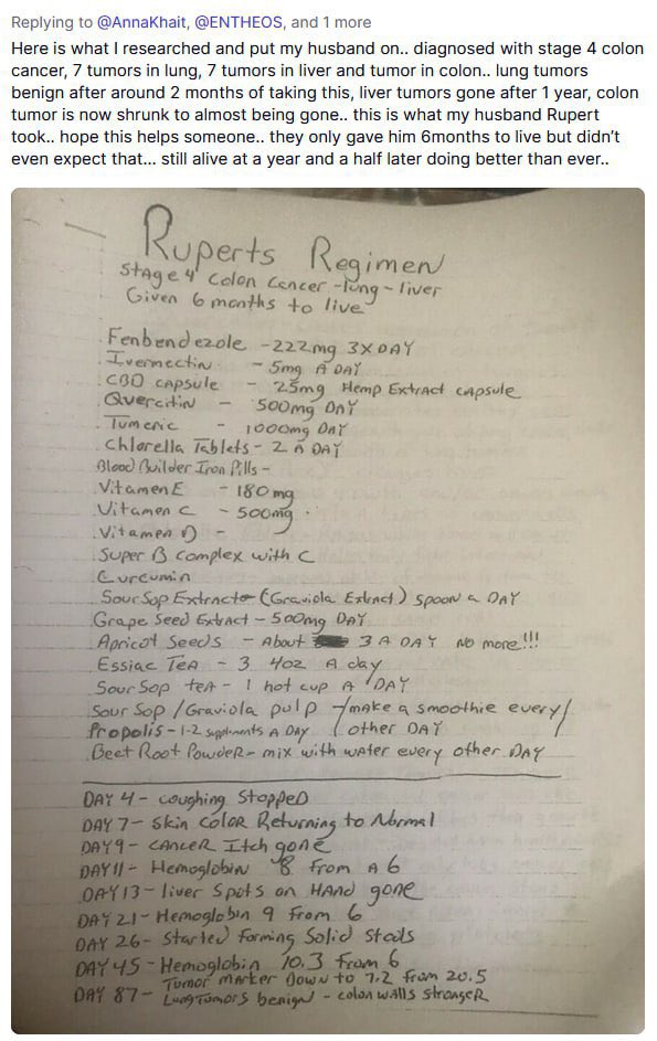 Doctors told him:

“You have stage 4 colon cancer that’s spread to your liver and lungs.
You have 6 months to live.”

<a href="/_Ivermectincure/">Ivermectin Shop | Ivermectincure |</a>

He had 7 tumors in his lungs, 7 in his liver, and one in his colon.

A year and a half later…

He’s still alive and doing better than ever.
