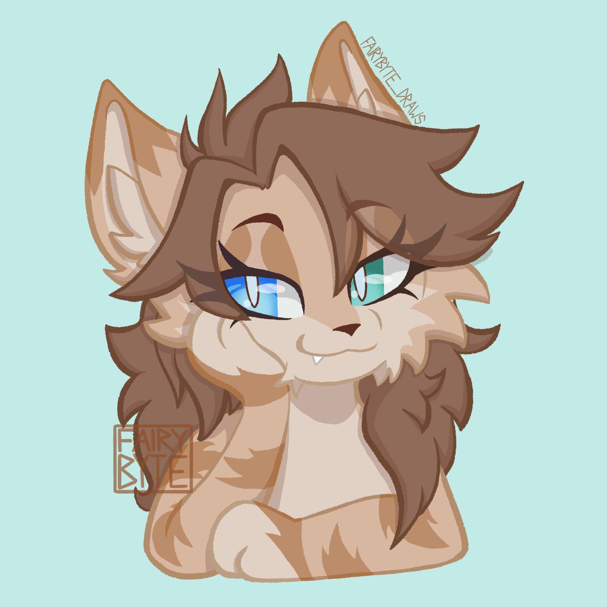 Droopysmoo's tweet photo. My sona Freya, done by on @Fairbyte_Draws on etsy https://t.co/RFVn3ryb1V