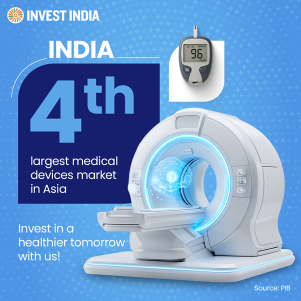 investindia's tweet image. With increasing healthcare demand and policy support for domestic production, India’s #medicaldevices market is emerging as a high-growth investment destination.

Discover more: tinyurl.com/II-Medical-Dev…