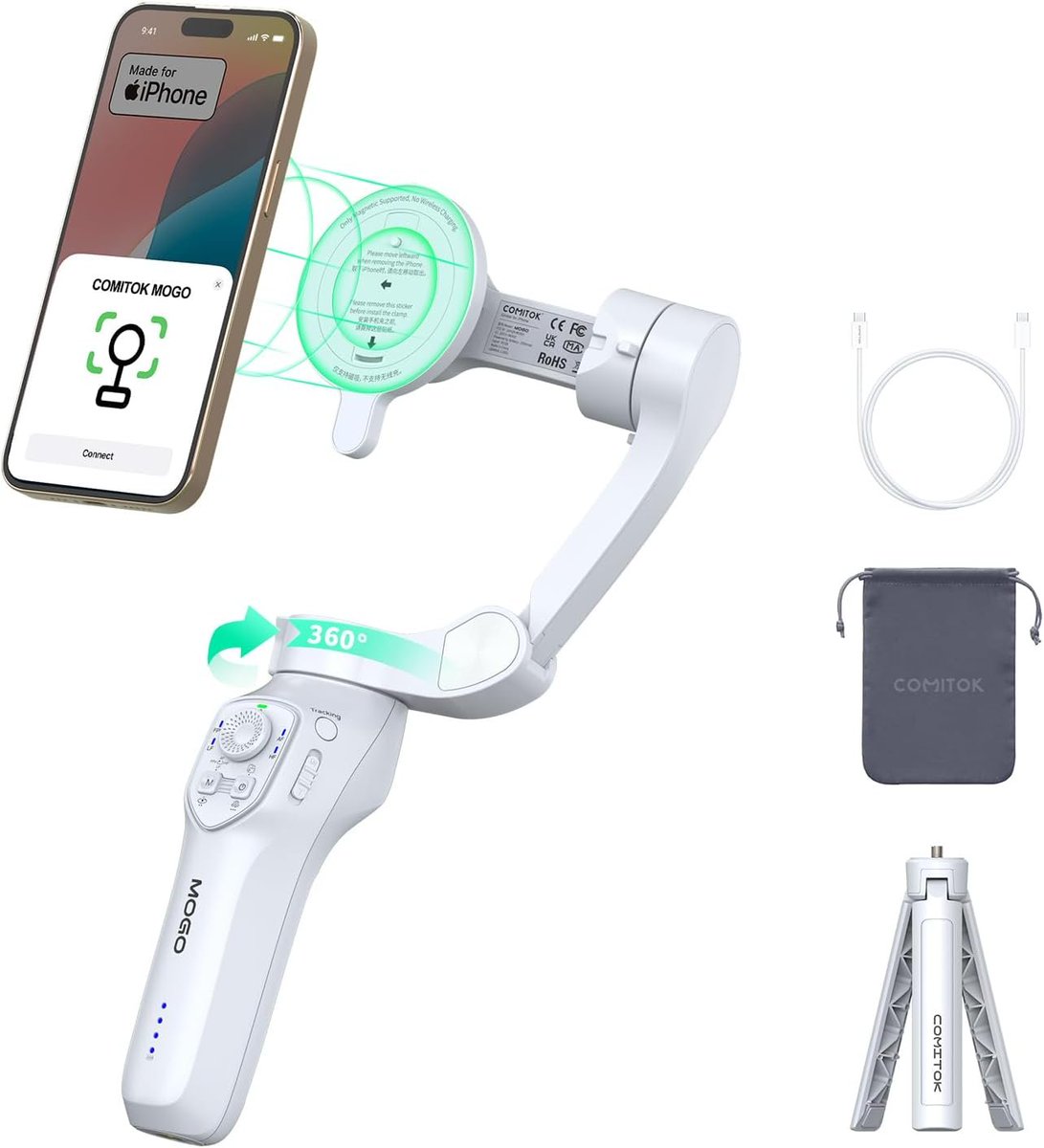 FlyGuyOffers's tweet photo. 🤳iPhone Gimbal Stabilizer — $34.51 (was ~$70)

• 360° face tracking  
• magnetic mount  
• MFi certified for iPhone  
• great for TikTok / content creators

Apply coupon: RH8A2XSH

https://t.co/BOzcSJke0f https://t.co/uE2EIuTxhM
