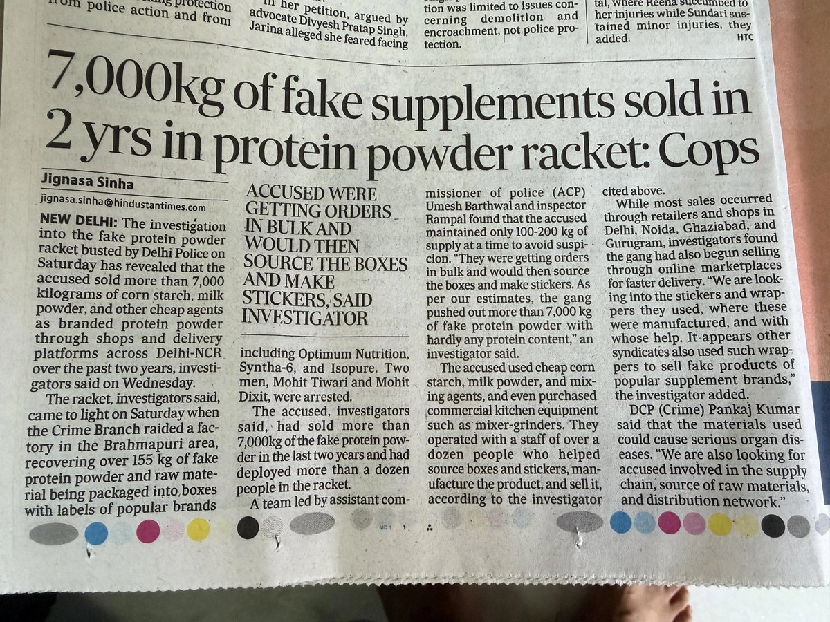 All i wanna say is “Chirag tale Andhra”. Protein bros are to be blamed equally.    Fuck you FSSAI