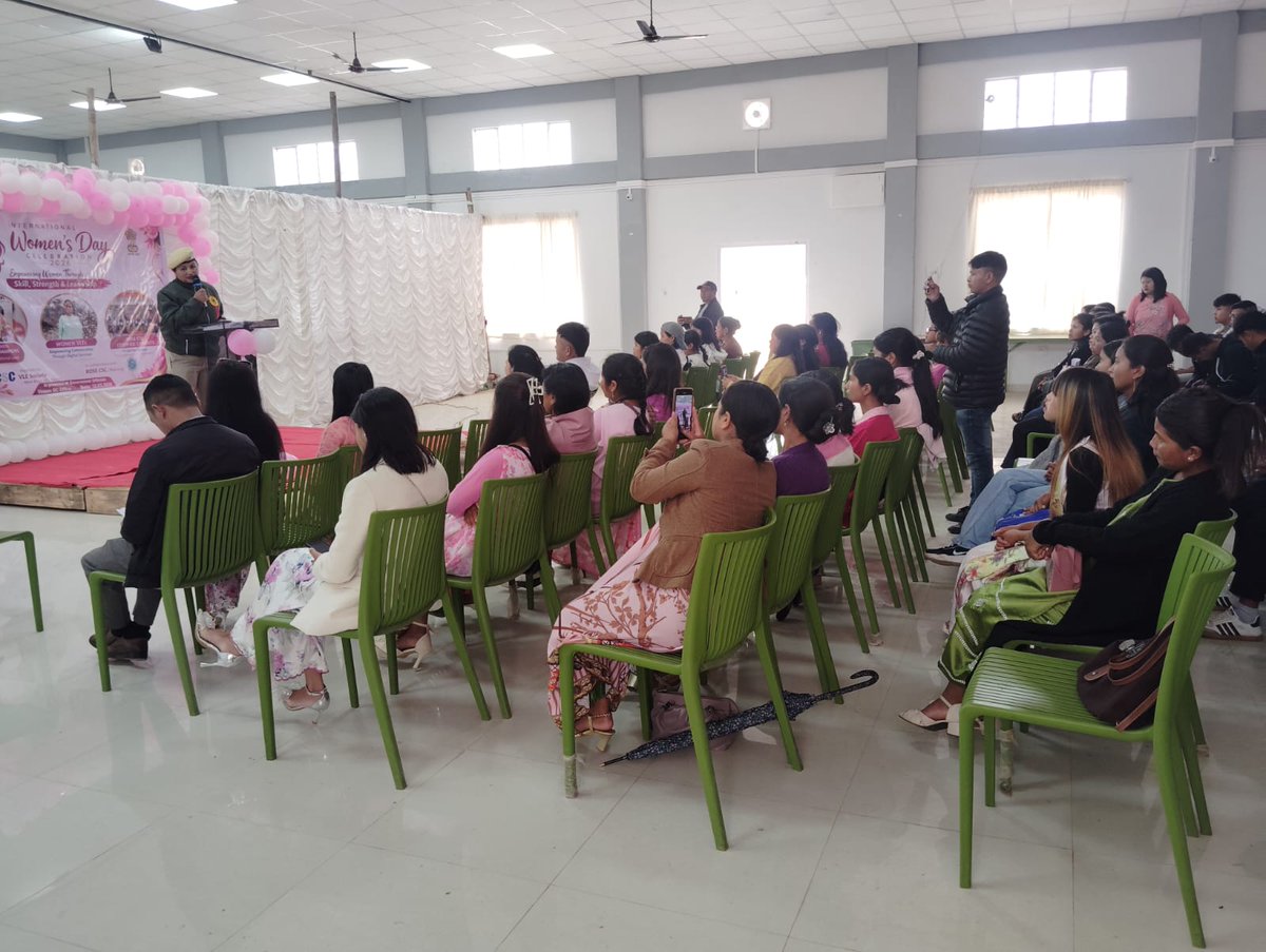 EasternDef's tweet photo. International Women's day celebration organised by VLE West Khasi Hills in collaboration with Rose CSC at Multipurpose hall, DC office, EWKH
@MeghalayaPolice https://t.co/ZbL0LdZiXN