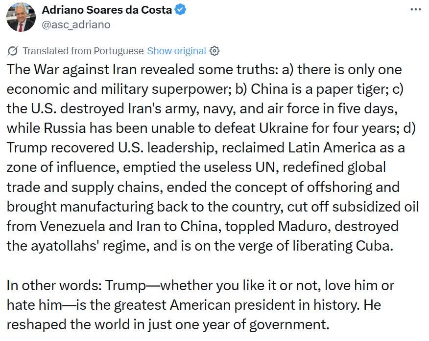 Word. 

President Trump is the GOAT and everyone else can sit tf down. 

Period.