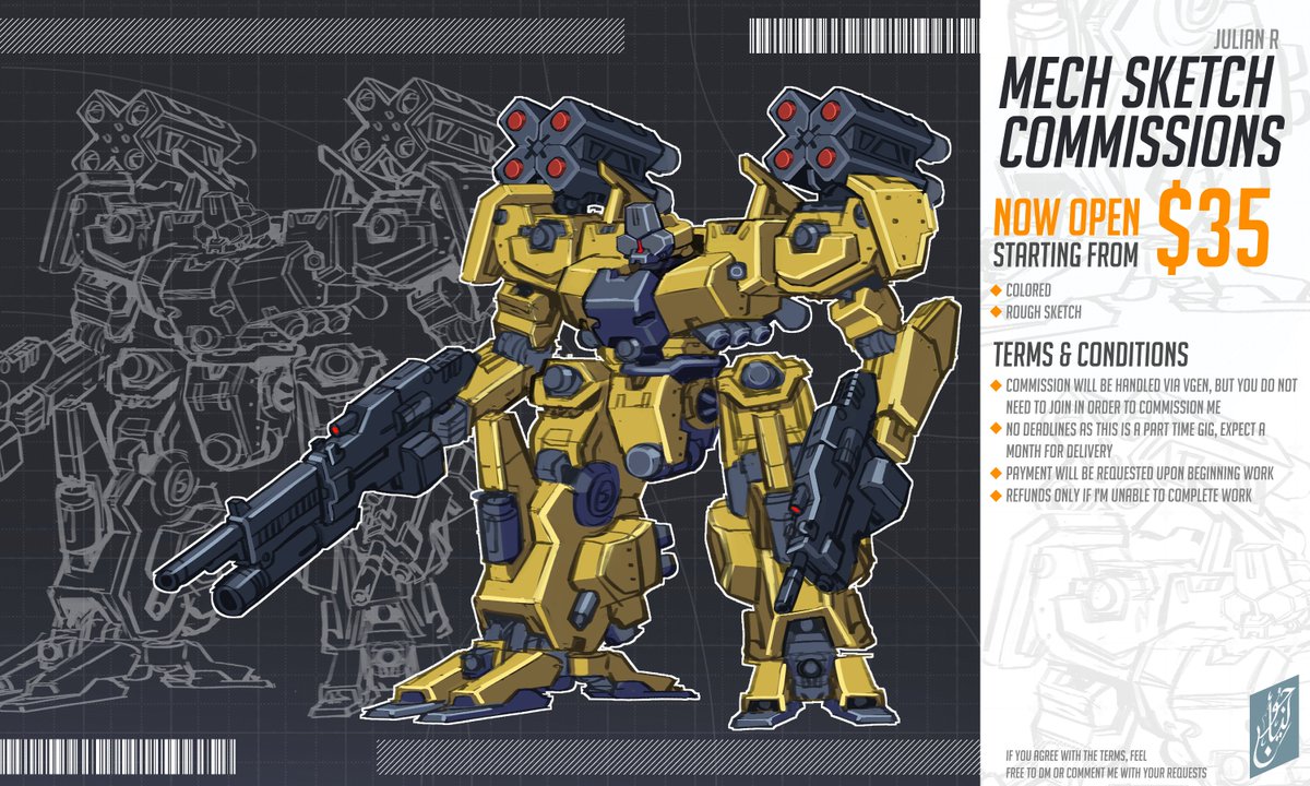 Julian R// Kitbash Comms Open tweet media