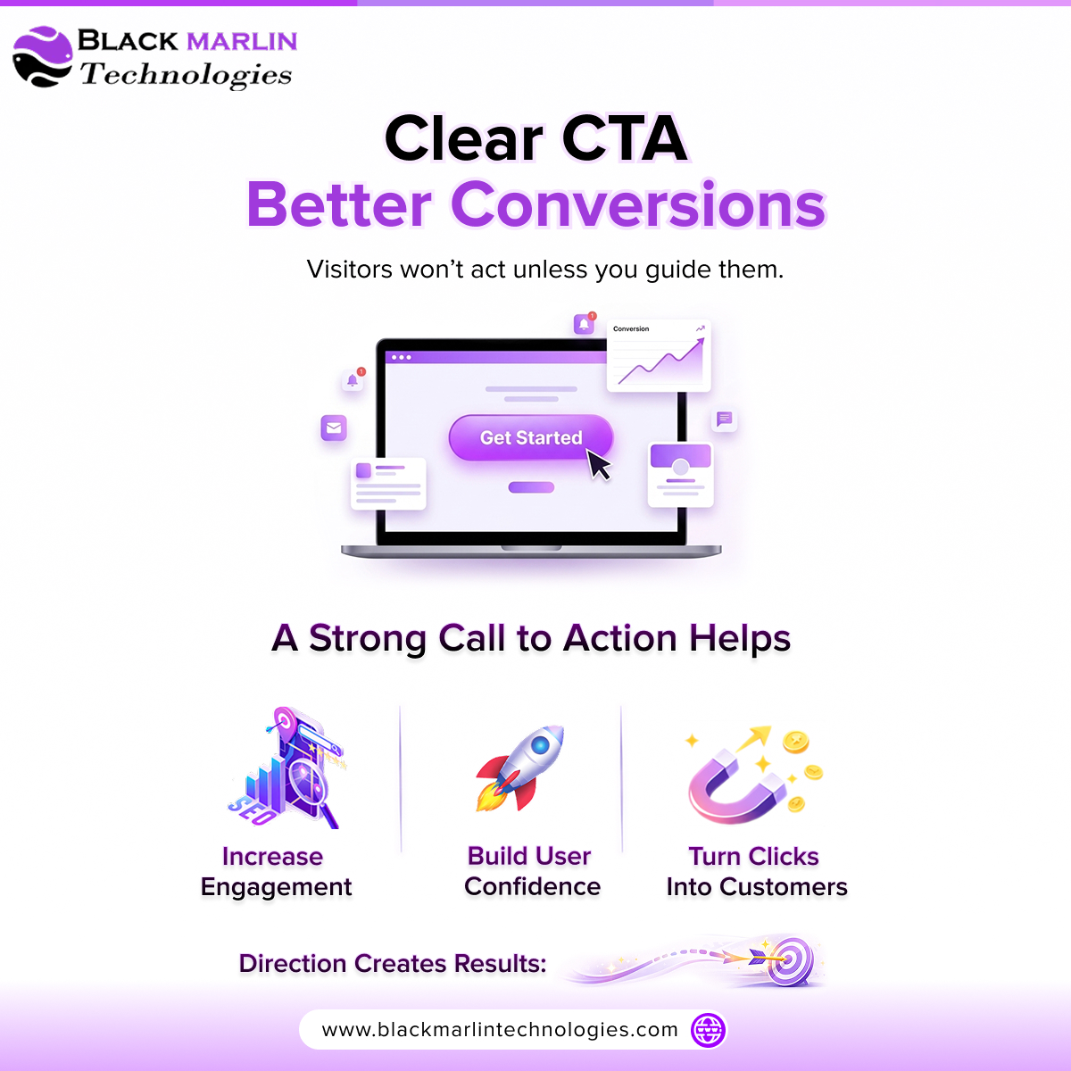 bmttechno's tweet photo. Clear CTA. Better Conversions.
Visitors won’t act unless you guide them.
A strong Call to Action helps:
• Increase engagement
• Build user confidence
• Turn clicks into customers
Direction creates results.

https://t.co/wDPTauV0S9

#DigitalMarketing #ConversionRateOptimization https://t.co/P7IiWw15FK