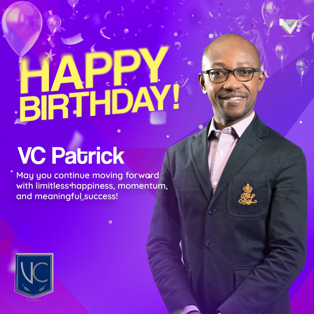 thev_official's tweet photo. Special birthday greetings for VC Patrick! Cheers! #TheVLimitless https://t.co/WaD0ZNSRLR