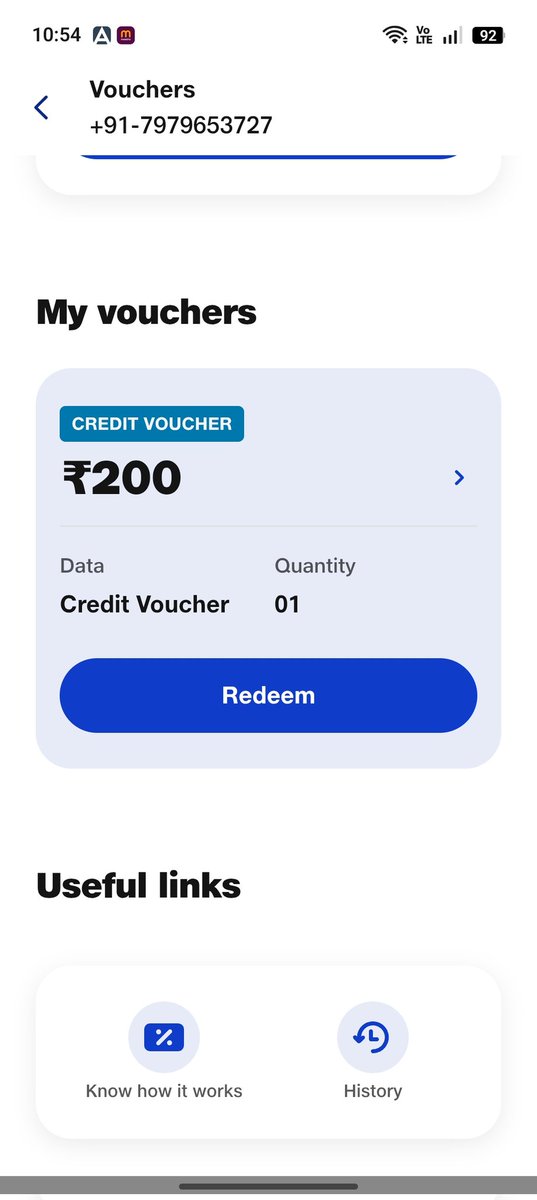 BHARATVASARA_'s tweet photo. @JioCare @JioCare no vouchers credited I am explaining and showing it several time here the final screen shot of confirmation that I didn't get those. If you dare share a screenshot from your end to justify your claim. Cc @TRAI https://t.co/4sILpxpkYh