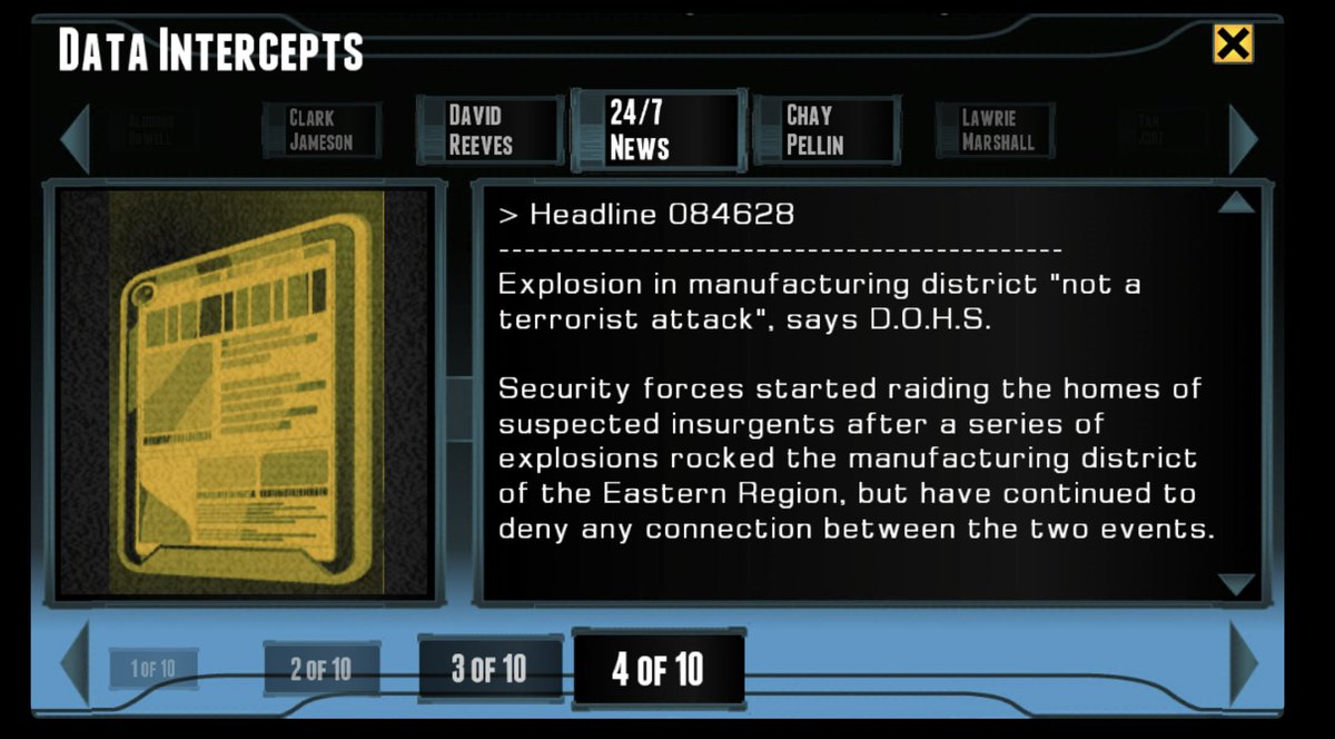 I have started playing Epoch again and for the first time began reading the data entries. Goodness me man. Game from 2014 btw.