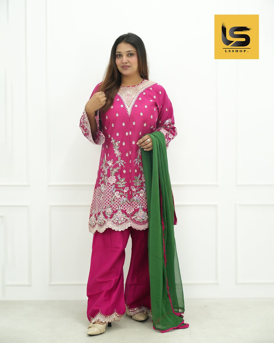 LadiesSpaceBD's tweet image. LS SHOP নিয়ে এসেছে প্রিমিয়াম সালোয়ার কামিজ, গোলাপি রঙের উপরে সূক্ষ্ম ফুলের এমব্রয়ডারি সহ।
এখনই অর্ডার করতে ইনবক্স করুন।
হটলাইন: 01971-464933
#LSSHOP #SalwarKameez #PremiumCollection #LadiesFashionBD