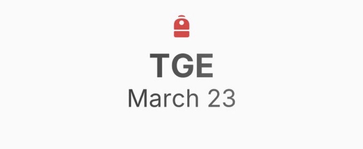 Backpack TGE on March 23

At launch, 25% of <a href="/Backpack/">Backpack 🎒</a> tokens are allocated to the airdrop:

-24% (240M tokens) ,points holders
-1% (10M tokens) ,MadLads NFT holders