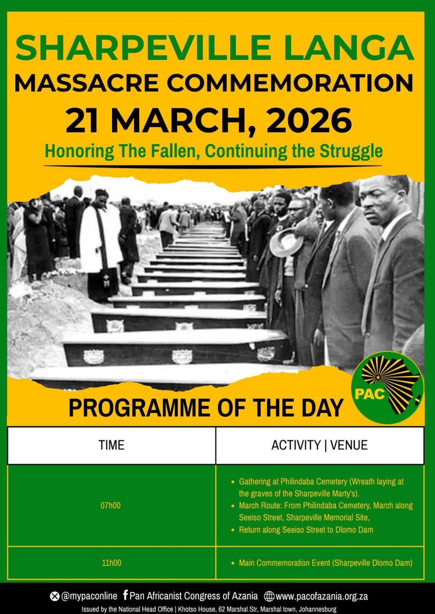 Pan Africanist Congress of Azania (PAC) tweet media
