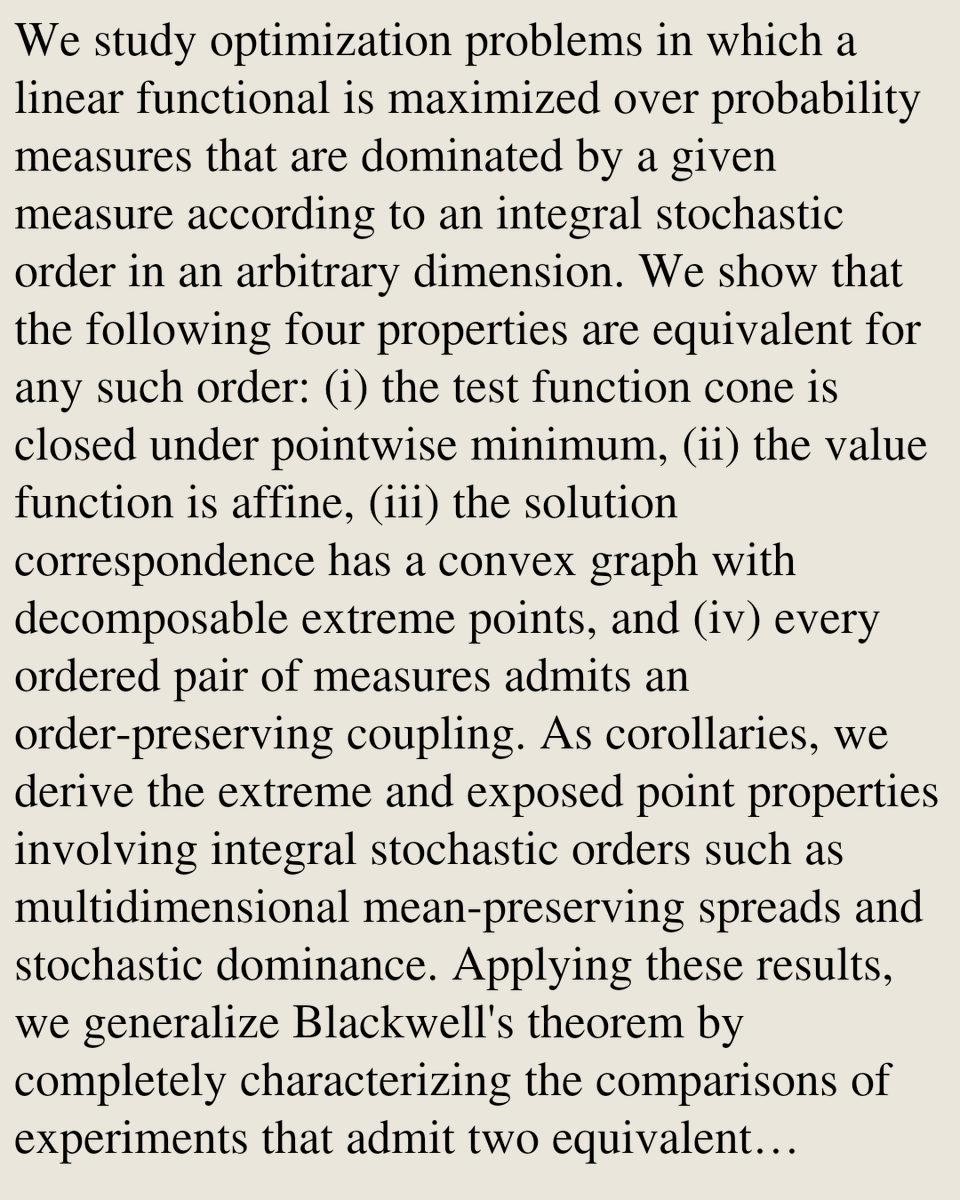 Theoretical Economics Papers tweet media